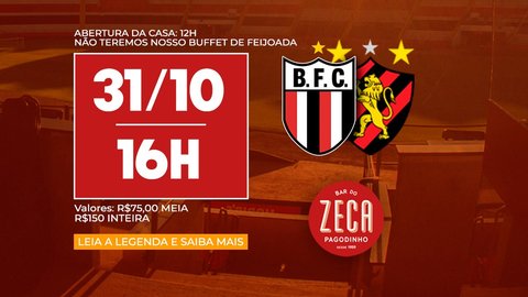 Jogo Botafogo-SP x Sport Recife no Bar do Zeca Pagodinho