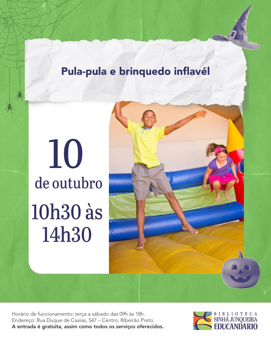 Pula-pula e brinquedo inflável