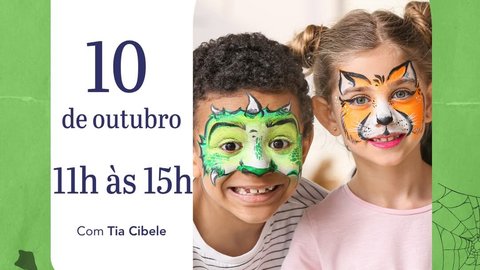 Camarim de pintura facial e modelagem em balões