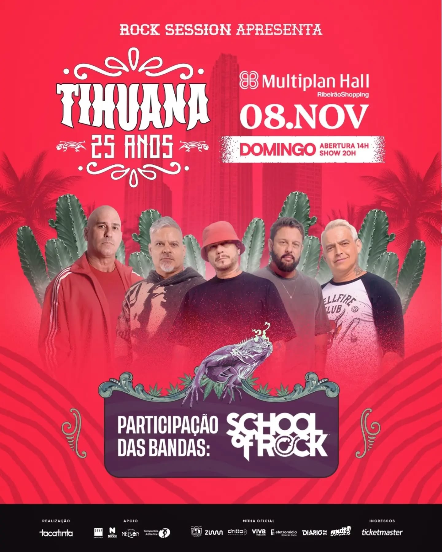 Rock Sessions com Tihuana e School of Rock
