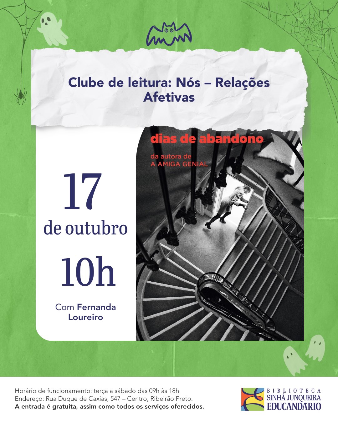 Clube de leitura: Nós – Relações Afetivas