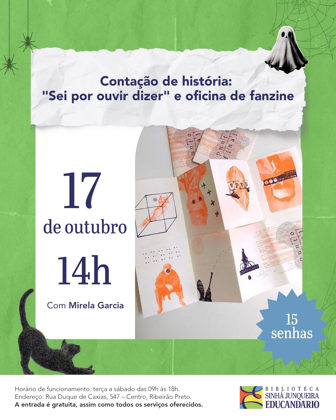 Contação de história: "Sei por ouvir dizer" e oficina de fanzine