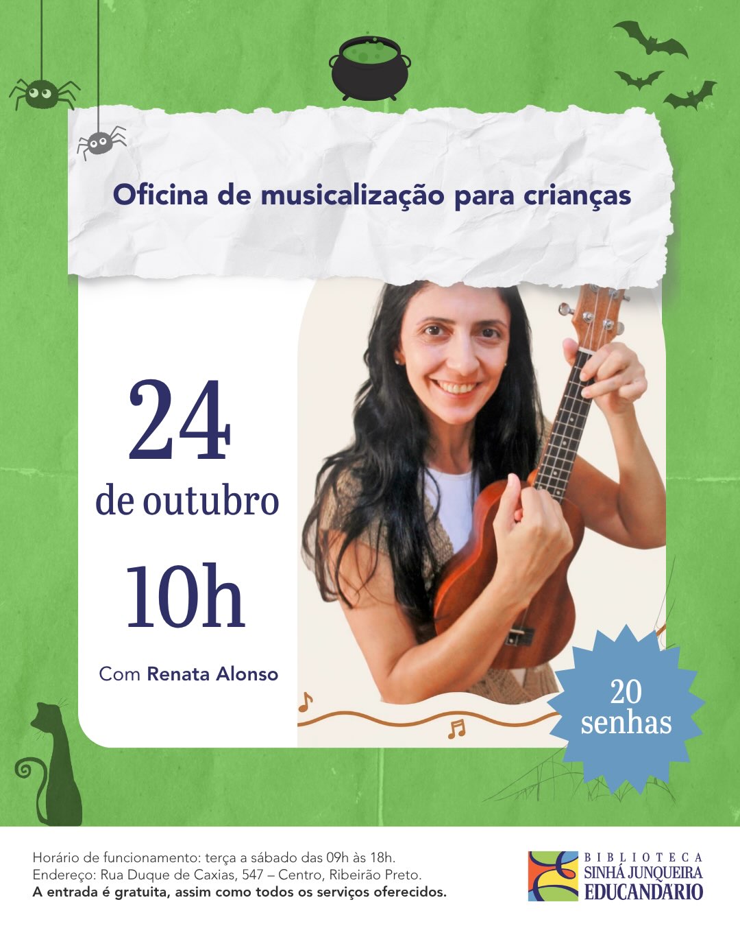 Oficina de musicalização para crianças