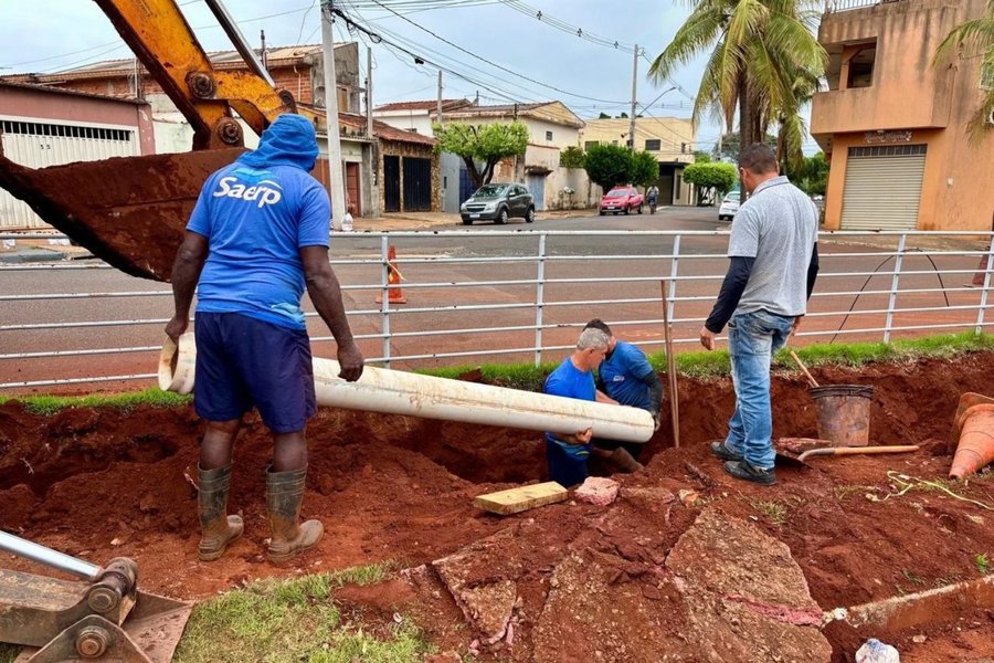 Saerp implanta nova rede de água no Parque Ribeirão Preto