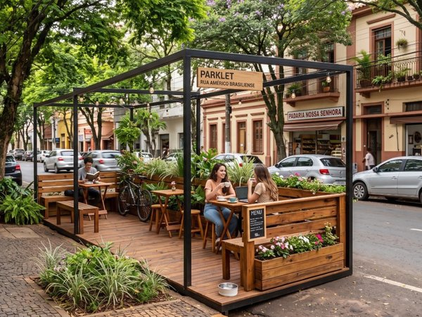 Prefeitura recebe contribuições para regulamentação de parklets quarta-feira (22)